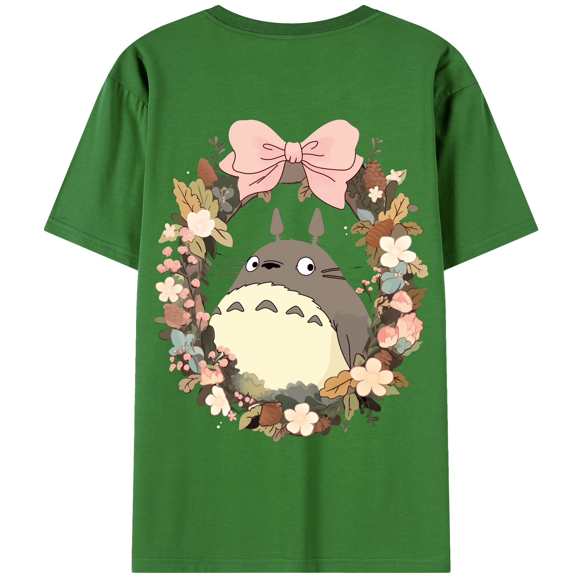 （画像用） となりのトトロ 草壁メイ 草壁サツキ My Neighbor Totoro Satsuki Kusakabe Mei Kusakabe レディース半袖Tシャツ(バックプリント)